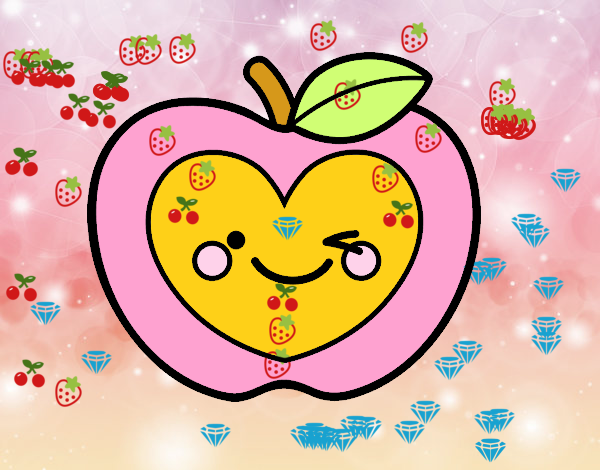 Manzana corazón