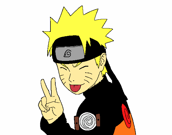 Naruto sacando lengua