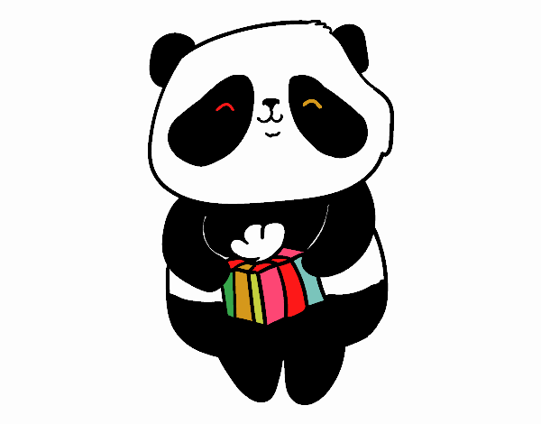 Panda con regalo