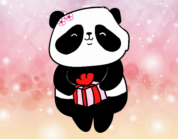 Panda con regalo