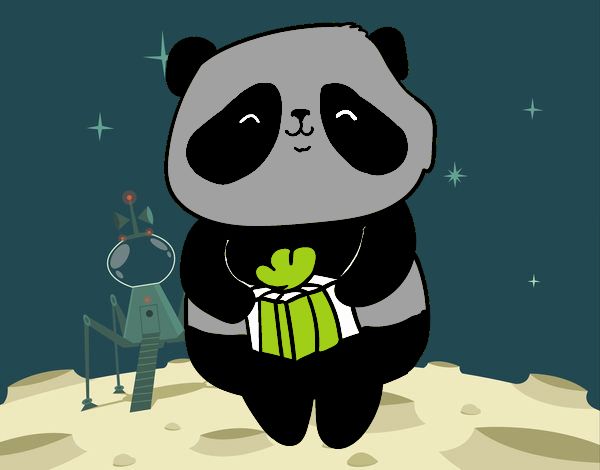 Panda con regalo