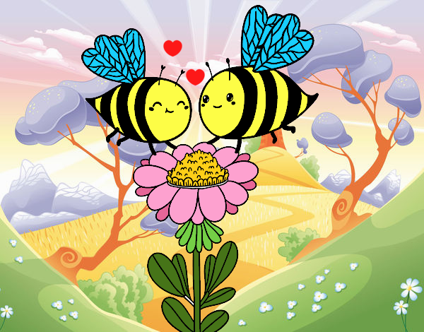 Pareja de abejas