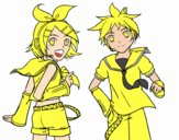 Rin y Len Kagamine Vocaloid