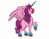 Unicornio con alas