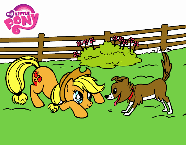 Applejack y Winona