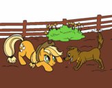 Applejack y Winona