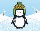 Bebé pingüino con gorrito