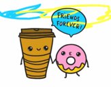 Café y donut