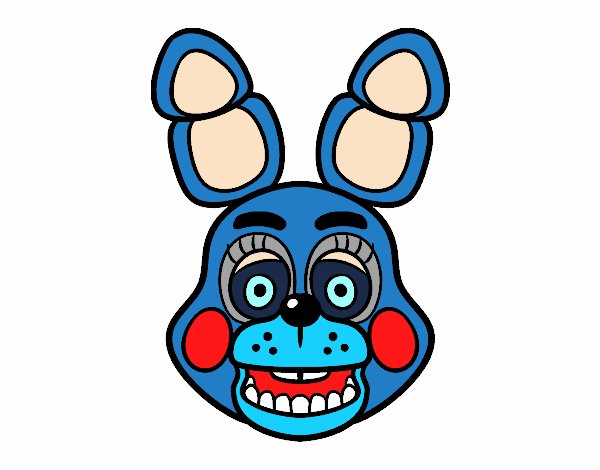 Cara de Toy Bonnie de Five Nights at Freddy's