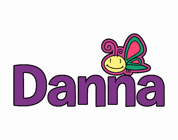 Mi nombre coloreado: Danna 
