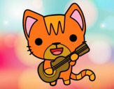 Gato guitarrista