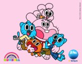 Gumball y amigos contentos