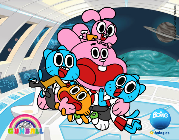 Gumball y amigos contentos