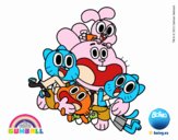 Gumball y amigos contentos