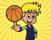 Jugador de baloncesto junior