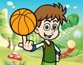 Jugador de baloncesto junior