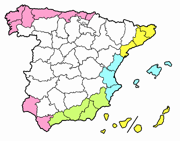 MAPA ESPAÑA COSTAS