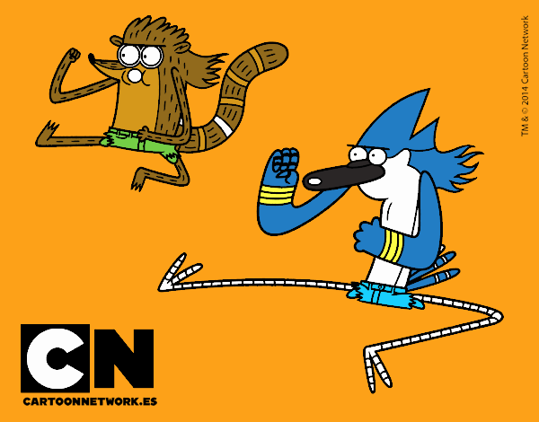 Mordecai y Rigby karatekas