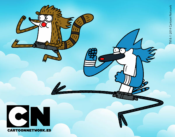 Mordecai y Rigby karatekas