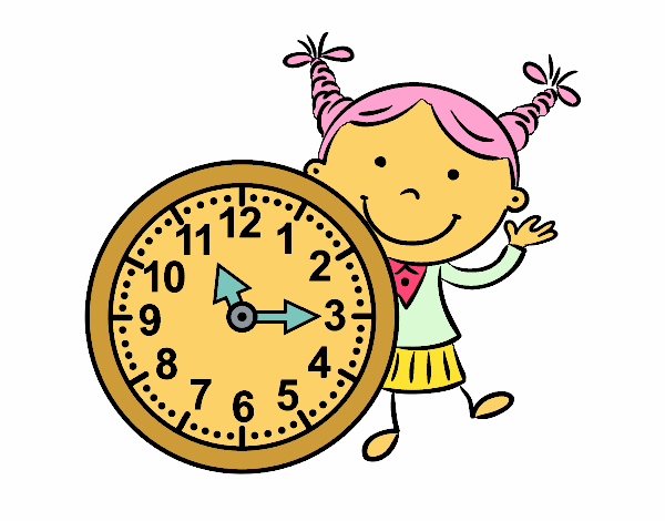 Niña con reloj