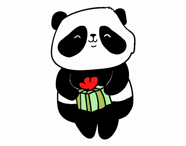 Panda con regalo