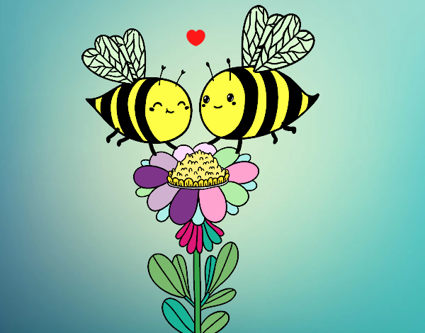 Pareja de abejas