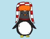 Pingüino con gorro