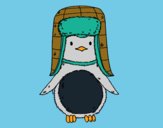 Pingüino con gorro