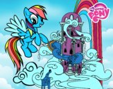 Rainbow Dash en su palacio