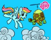 Rainbow Dash y la tortuga tanque