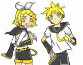 Rin y Len Kagamine Vocaloid