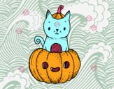 Un gatito de Halloween