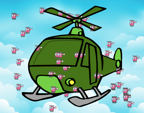 helicoptero que vuela