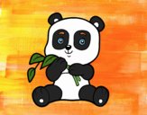 Un oso panda