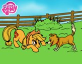 Applejack y Winona