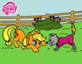 Applejack y Winona