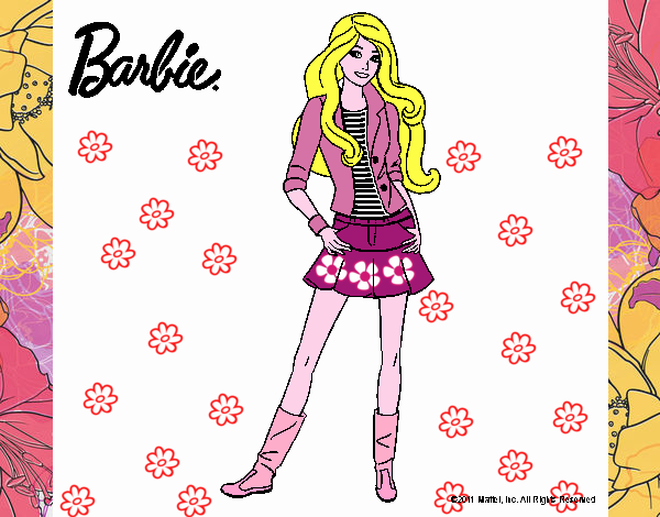 Barbie esta en la tienda de ropa