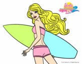 Barbie surfera