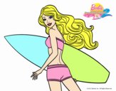 Barbie surfera