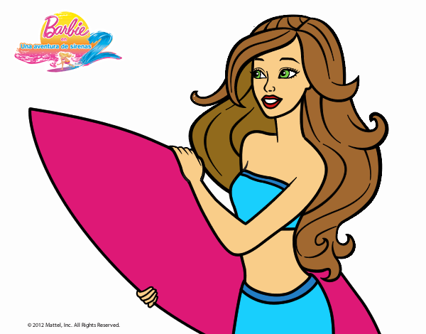 Barbie va a surfear