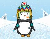 Bebé pingüino con gorrito