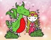 Dragón y princesa