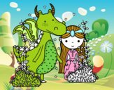 Dragón y princesa