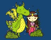 Dragón y princesa