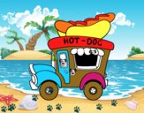 Food truck de perritos calientes