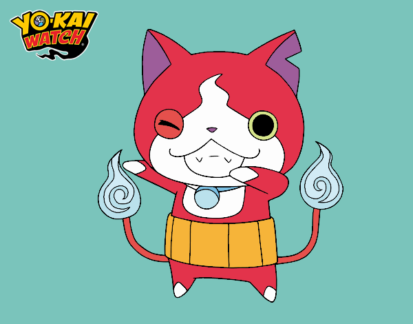 Jibanyan guiñando el ojo