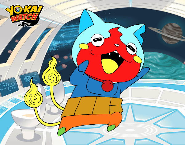 Jibanyan super feliz