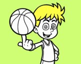 Jugador de baloncesto junior