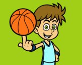 Jugador de baloncesto junior