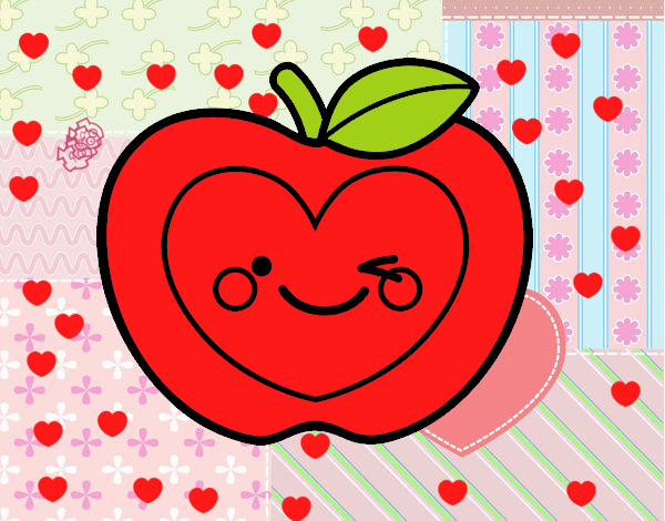 Manzana corazón